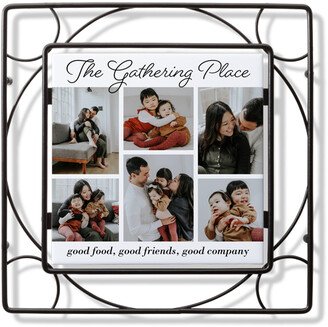 Trivets: The Gathering Place Trivet, Ceramic, White