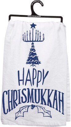 Dish Towel - Chrismukkah - White/Blue