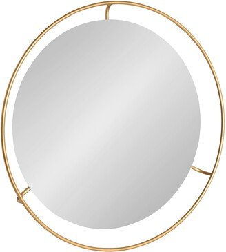 Quila Round Framed Wall Mirror - 27.5