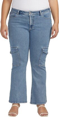 Plus Size Be Low Cargo Pocket Jeans