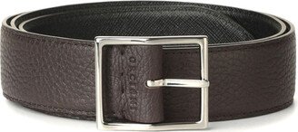 Brown Hammered Leather Belt