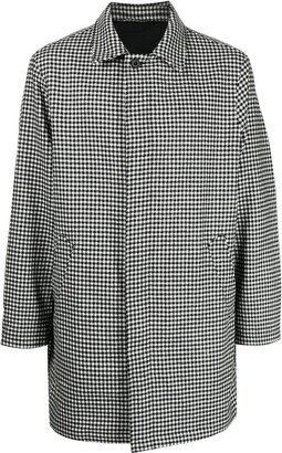 The Power For The People Wool Dogtooth Pattern Coat