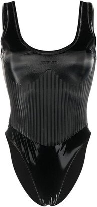 Glossy bodysuit