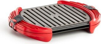 XL Microwave Grill, Sandwich Maker, And Panini Press, Red