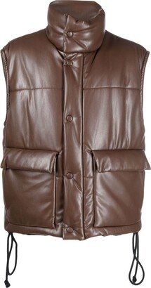 High-Neck Puffer Vest