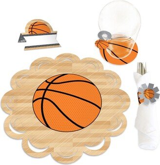 Big Dot Of Happiness Nothin' But Net Basketball Shower & Birthday Paper Charger Chargerific Kit 8 Ct