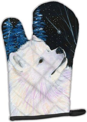 Starry Night Samoyed Oven Mitt