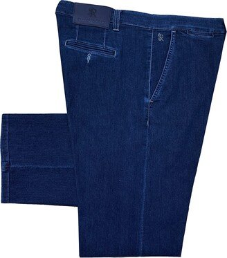 Men's Smooth Dark-Wash Jeans