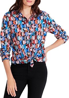 Petites Crescent Crinkle Blouse