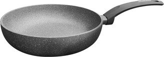 Aluminum Round Deep Fry Pan, Skillet with Induction Buttom 8.7