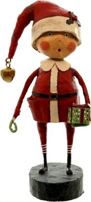 Lori Mitchell Playing Santa - One Figurine 6.25 Inches - Christmas Presents - 23983 - Polyresin - Red