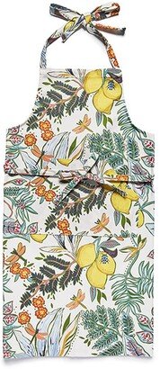 Botanical print apron