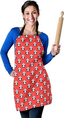 Panda Pattern Apron - Printed Print Custom With Name/Monogram Perfect Gift For Lover