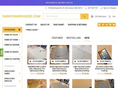 Shop@Fabricwarehouse.com Promo Codes & Coupons