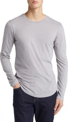 Tri-Blend Long Sleeve Scallop Crew T-Shirt