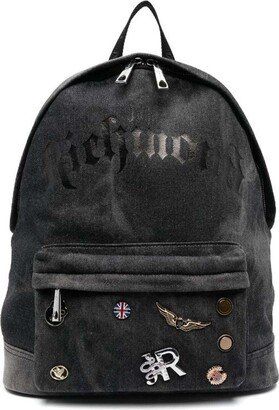 Backpack With Print And Logo