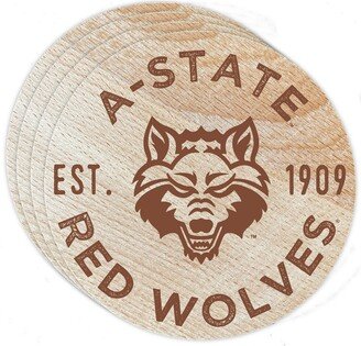 Arkansas State Wood Coaster Engraved 4-Pack