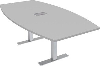 Skutchi Designs, Inc. 7 Ft Boat Shaped Conference Table T-Bases Data And Electric Module