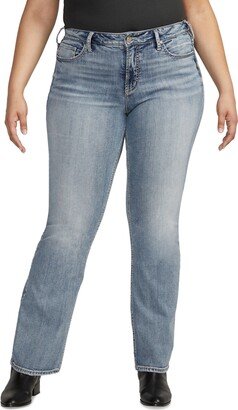 Plus Size Suki Mid Rise Slim-Leg Bootcut Jeans