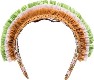 Halo raffia hairband-AA