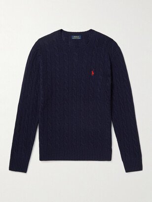 Cable-Knit Wool and Cashmere-Blend Sweater