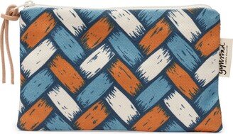 Gyllstad Bambu Blue Orange Makeup Purse