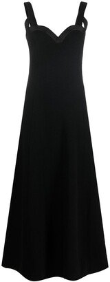 Sweetheart-Neck Maxi Dress