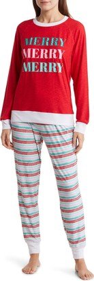 JACLYN Family Treats Long Sleeve T-Shirt & Joggers Mom Pajamas