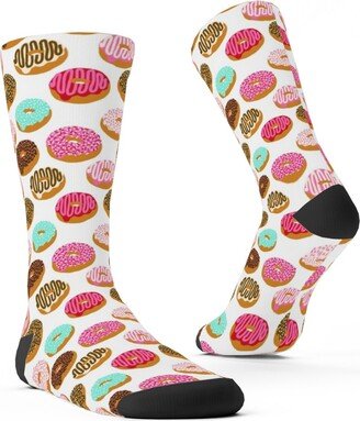 Socks: Donuts - Multicolor Custom Socks, Multicolor