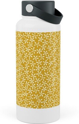 Photo Water Bottles: Hellow Spring - Mustard Yellow Stainless Steel Wide Mouth Water Bottle, 30Oz, Wide Mouth, Yellow