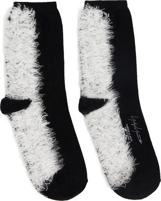 Black Fur Socks