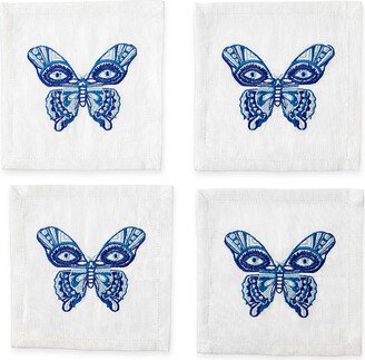 Butterfly Cocktail Napkins, Set of 4