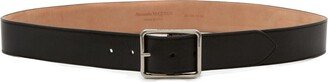 Slim-Leather Buckle Belt