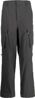 Wide-Leg Cargo Trousers-AA