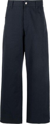 There Was One Wide-Leg Gabardine Trousers-AB