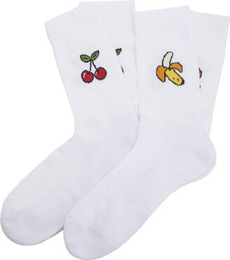 2-pack Organic Cotton Patch Socks Socks & Hosiery White