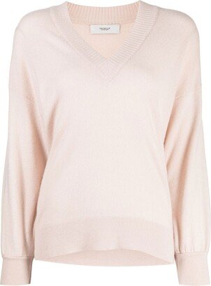 V-neck long sleeve jumper-AE