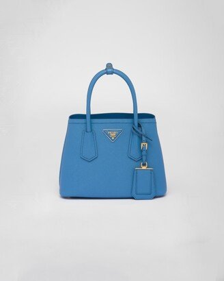 Double Saffiano Leather Mini Bag