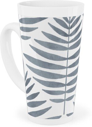 Mugs: Largo - Gray Tall Latte Mug, 17Oz, Gray