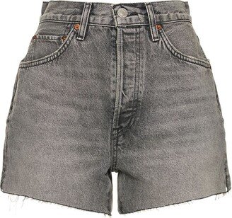 50s Raw cuff cotton denim shorts