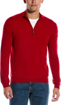 Mette Cashmere 1/4-Zip Mock Sweater-AJ