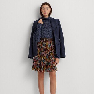 Ralph Lauren Floral Crinkle Georgette Skirt