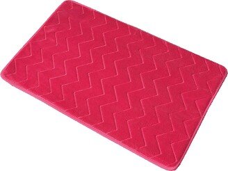 Bath Rug Memory Foam Mat 3D Chevron 32L x 20W