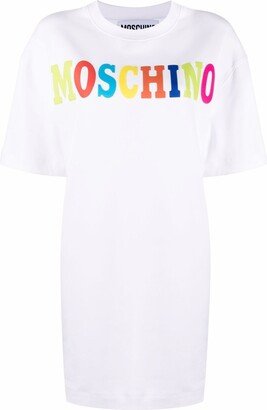 logo-print T-shirt dress