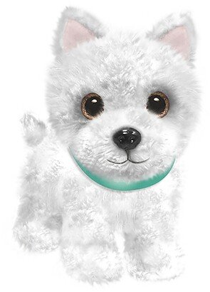 First and Main - Wuffles Westie Plush Dog, 7 Inches Sitting