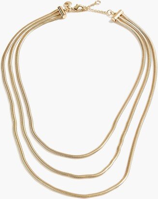 Women's Gold Snake Chain Layering Necklace