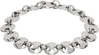 Silver Medium Circle Link Bracelet