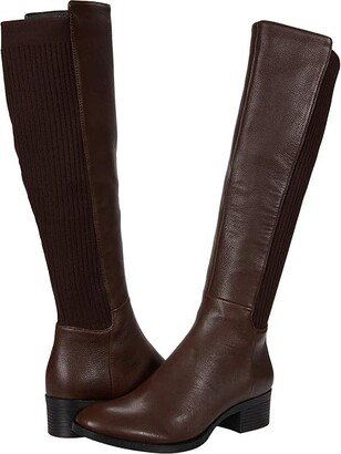 Levon Boot (Chocolate Leather) Women's Zip Boots