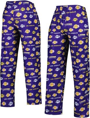 Men's Concepts Sport Purple Los Angeles Lakers Breakthrough Knit Sleep Pants