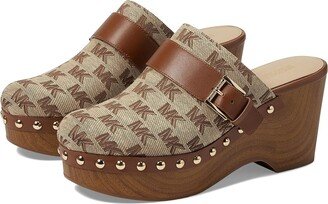 Rye Clog (Beige/Ebony) Women's Shoes